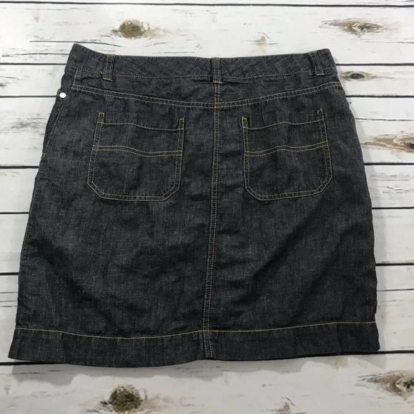 Nautica linen blend skirt size 8 - Picture 2 of 5